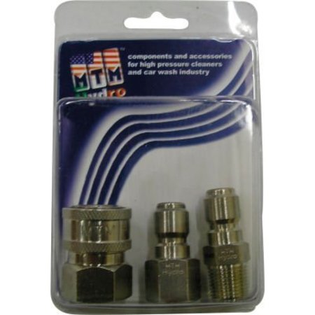 MTM HYDRO MTM Hydro 7500 psi 1/4" Stainless Steel Coupler and Plug Pack 24.0549